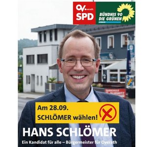 Wahlplakat Stichwahl Hans Schlömer